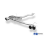 Silencieux arrière duplex sport 100% inox 2x80mm type 10 FOX EXHAUST SYSTEMS pour BMW Z4 TYPE E85 (2006-2008)