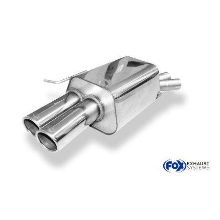 Silencieux arrière sport 100% inox 2x80mm type 16 FOX EXHAUST SYSTEMS pour BMW Z4 23i sDrive TYPE E89