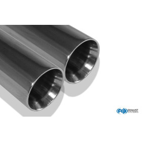 Silencieux arrière duplex sport 100% inox 2x100mm type 25 FOX EXHAUST SYSTEMS pour CADILLAC ESCALADE