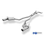 Silencieux arrière duplex sport 100% inox 1x100mm type 14 FOX EXHAUST SYSTEMS pour CHEVROLET CAMARO (2011-)