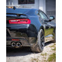 Silencieux arrière duplex sport 100% inox 2x100mm type 25 (couvercles noir) FOX EXHAUST SYSTEMS pour CHEVROLET CAMARO A1XC (2018