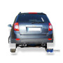 Silencieux arrière duplex sport 100% inox 1x115x85mm type 33 FOX EXHAUST SYSTEMS pour CHEVROLET CAPTIVA KLAC