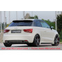 Diffuseur de pare-chocs arrière "noir mat" (silencieux duplex sport) Rieger Tuning AUDI A1 (8X)