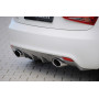 Diffuseur de pare-chocs arrière "carbon-look" (silencieux duplex sport) Rieger Tuning AUDI A1 (8X)