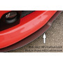 Lame "noir mat" pour pare-chocs avant Rieger Tuning AUDI S3 (8L)