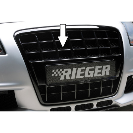 Calandre "noir brillant" pour pare-chocs avant R-Frame Rieger Tuning AUDI A3 (8P) Sportback