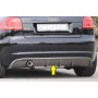Diffuseur de pare-chocs arrière "carbon-look" (silencieux simple sortie) Rieger Tuning AUDI A3 (8P) Facelift 3 portes/cabriolet