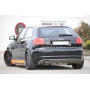 Diffuseur de pare-chocs arrière "carbon-look" (silencieux 2x76mm) Rieger Tuning AUDI A3 (8P) Facelift 3 portes et cabriolet
