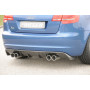Diffuseur de pare-chocs arrière "carbon-look" (silencieux 4x76mm) Rieger Tuning AUDI A3 (8P) Facelift Sportback