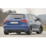Diffuseur de pare-chocs arrière "carbon-look" (silencieux 4x76mm) Rieger Tuning AUDI A3 (8P) Facelift Sportback