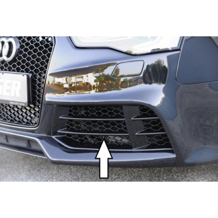 Grille de pare-chocs avant "noir brillant" côté gauche Rieger Tuning AUDI A3 (8V) 3 portes et Sportback