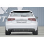 Diffuseur de pare-chocs arrière "carbon-look" (silencieux double sortie) Rieger Tuning AUDI A3 (8V) 3 portes et Sportback