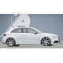 Diffuseur de pare-chocs arrière "carbon-look" (silencieux double sortie) Rieger Tuning AUDI A3 (8V) 3 portes et Sportback