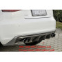 Diffuseur de pare-chocs arrière "noir mat" (silencieux duplex 4x90mm) Rieger Tuning AUDI A3 (8V) 3 portes et Sportback