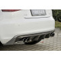 Diffuseur de pare-chocs arrière "carbon-look" (silencieux duplex 4x90mm) Rieger Tuning AUDI A3 (8V) 3 portes et Sportback