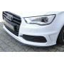 Lame de pare-chocs avant (version droite) "noir mat" Rieger Tuning AUDI A3 (8V) S-LINE