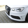 Lame de pare-chocs avant (version droite) "noir mat" Rieger Tuning AUDI A3 (8V) S-LINE