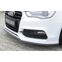 Lame de pare-chocs avant (version inclinée) "noir mat" Rieger Tuning AUDI A3 (8V) S-LINE