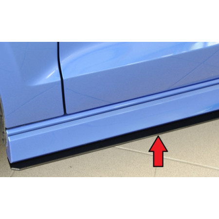 Lame de bas de caisse côté gauche "noir mat" Rieger Tuning AUDI A3 (8V) S-LINE BERLINE