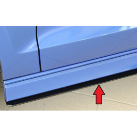 Lame de bas de caisse côté droit "noir mat" Rieger Tuning AUDI A3 (8V) S-LINE BERLINE