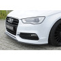 Lame de pare-chocs avant (version inclinée) "noir mat" Rieger Tuning AUDI S3 (8V) S-LINE