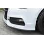 Lame de pare-chocs avant (version inclinée) "noir brillant" Rieger Tuning AUDI S3 (8V) S-LINE