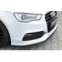 Lame de pare-chocs avant (version inclinée) "noir brillant" Rieger Tuning AUDI S3 (8V) S-LINE