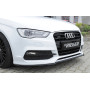 Lame de pare-chocs avant (version inclinée) "noir brillant" Rieger Tuning AUDI S3 (8V) S-LINE