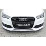 Lame de pare-chocs avant (version inclinée) "noir brillant" Rieger Tuning AUDI S3 (8V) S-LINE