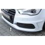 Lame de pare-chocs avant (version droite) "noir mat" Rieger Tuning AUDI S3 (8V) S-LINE