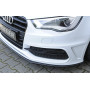 Lame de pare-chocs avant (version droite) "noir mat" Rieger Tuning AUDI S3 (8V) S-LINE