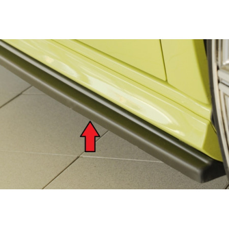 Lame de bas de caisse côté droit "noir mat" Rieger Tuning AUDI S3  (8V) S-LINE