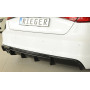 Diffuseur de pare-chocs arrière (silencieux double gauche) "noir mat" Rieger Tuning AUDI A3 (8V) S-LINE