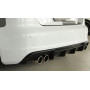 Diffuseur de pare-chocs arrière (silencieux duplex 4x90x72mm) "noir mat" Rieger Tuning AUDI S3 (8V)