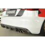 Diffuseur de pare-chocs arrière (silencieux duplex 4x90mm) "carbon-look" Rieger Tuning AUDI A3 (8V) S-LINE