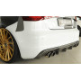 Diffuseur de pare-chocs arrière (silencieux duplex 4x90mm) "carbon-look" Rieger Tuning AUDI A3 (8V) S-LINE