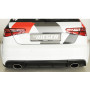 Diffuseur de pare-chocs arrière (silencieux duplex 1x152x95mm) "noir mat" Rieger Tuning AUDI A3 (8V) S-LINE