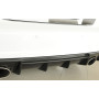 Diffuseur de pare-chocs arrière (silencieux duplex 1x152x95mm) "noir mat" Rieger Tuning AUDI A3 (8V) S-LINE