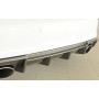 Diffuseur de pare-chocs arrière (silencieux duplex 1x152x95mm) "carbon-look" Rieger Tuning AUDI A3 (8V) S-LINE