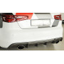 Diffuseur de pare-chocs arrière (silencieux duplex 1x152x95mm) "carbon-look" Rieger Tuning AUDI A3 (8V) S-LINE