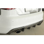 Diffuseur de pare-chocs arrière (silencieux duplex 1x152x95mm) "carbon-look" Rieger Tuning AUDI A3 (8V) S-LINE