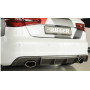 Diffuseur de pare-chocs arrière (silencieux duplex 1x152x95mm) "carbon-look" Rieger Tuning AUDI A3 (8V) S-LINE