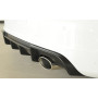 Diffuseur de pare-chocs arrière (silencieux duplex 1x152x95mm) "noir mat" Rieger Tuning AUDI S3 (8V)