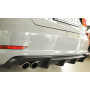 Diffuseur de pare-chocs arrière (silencieux double gauche) "noir mat" Rieger Tuning AUDI A3 (8V) S-LINE BERLINE/CABRIOLET