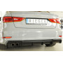 Diffuseur de pare-chocs arrière (silencieux double gauche) "noir mat" Rieger Tuning AUDI A3 (8V) S-LINE BERLINE/CABRIOLET