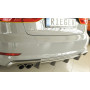 Diffuseur de pare-chocs arrière (silencieux double gauche) "carbon-look" Rieger Tuning AUDI A3 (8V) S-LINE BERLINE/CABRIOLET