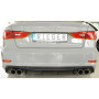 Diffuseur de pare-chocs arrière (silencieux duplex 4x90mm) "noir mat" Rieger Tuning AUDI A3 (8V) S-LINE BERLINE/CABRIOLET