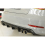 Diffuseur de pare-chocs arrière (silencieux duplex 4x90mm) "noir mat" Rieger Tuning AUDI A3 (8V) S-LINE BERLINE/CABRIOLET