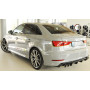 Diffuseur de pare-chocs arrière (silencieux duplex 4x90mm) "noir mat" Rieger Tuning AUDI A3 (8V) S-LINE BERLINE/CABRIOLET