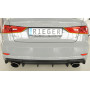 Diffuseur de pare-chocs arrière (silencieux duplex 1x152x95mm) "noir mat" Rieger Tuning AUDI S3 (8V) BERLINE/CABRIOLET